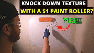 Easy DIY Knockdown Texture with a Paint Roller -Jonny DIY