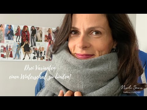 Drei Varianten einen Winterschal zu binden!