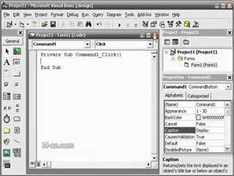 Programming in Visual Basic - Lesson 1