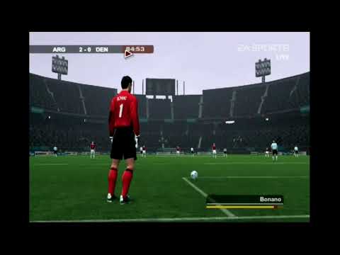 FIFA Soccer 2004 (Argentina vs Denmark) Original Xbox HD Gameplay