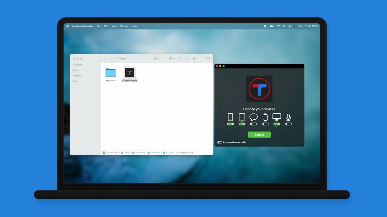 App Icon Generator Mac App - Generate app icons in seconds