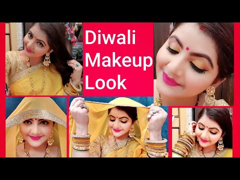 Diwali makeup look 2019 | traditional makeup for newlybrides | makeup tutorial for festival | RARA | Video