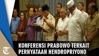 Prabowo Sebut Pernyataan Hendropriyono Berpotensi Pecah Belah antar Anak Bangsa: Kami Prihatin