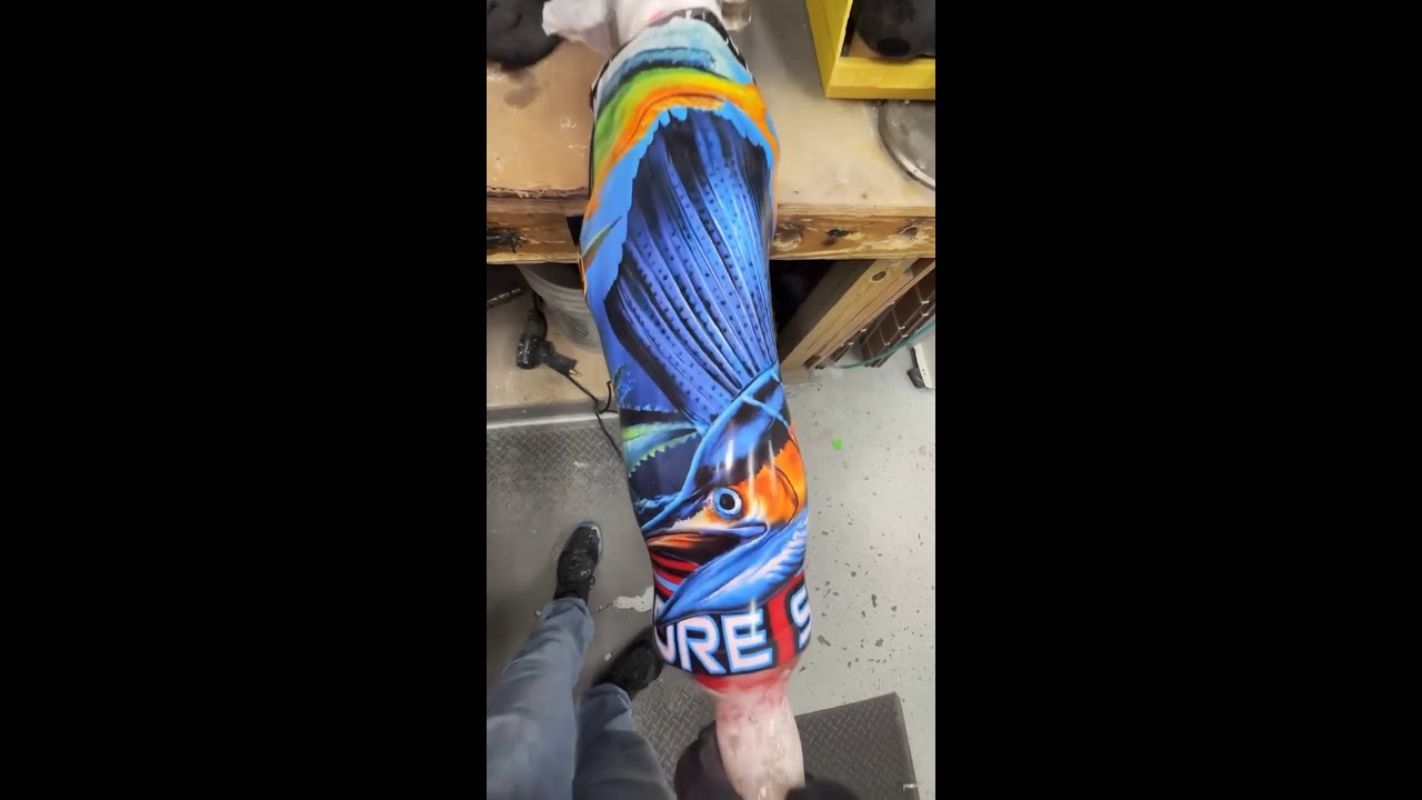 Check out this custom prosthetic socket with an custom design!