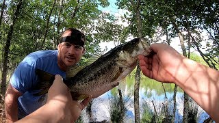 The kids go to the secret fishing spot. How many fish will we catch?