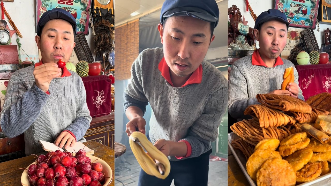 过年时候的炸货，不同造型，不同名字#food #民间手艺人 #手工制作 #shorts