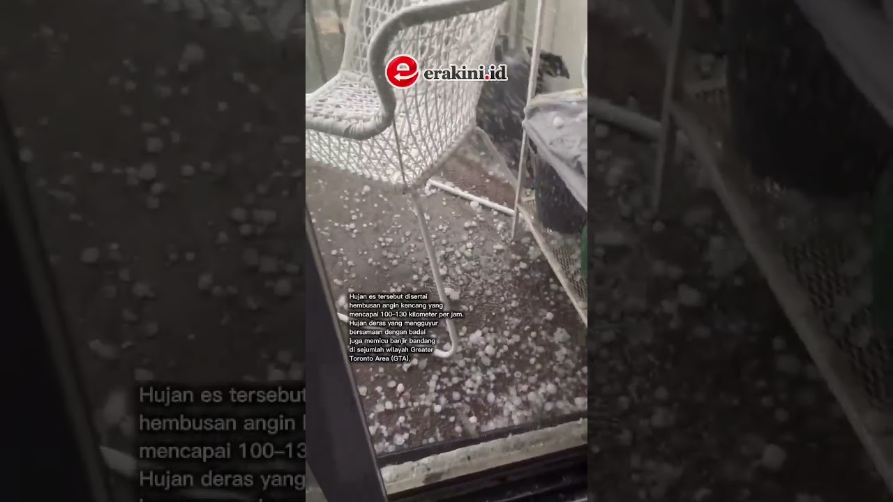 Badai Hujan Es Terjang Toronto