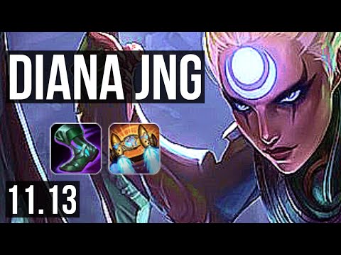 DIANA vs RUMBLE (JUNGLE) | 6/0/4, 1.8M mastery, 1000+ games, Dominating | BR Grandmaster | v11.13