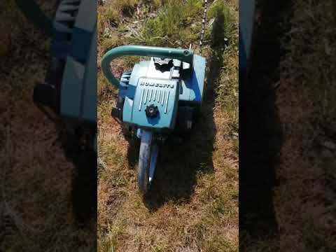 Vintage Chainsaw Homelite Super XL-12 Automatic 1970 running after 10 Years