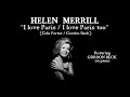 HELEN MERRILL: "I love Paris / I love Paris too" (Cole Porter / Gordon Beck) featuring Gordon Beck
