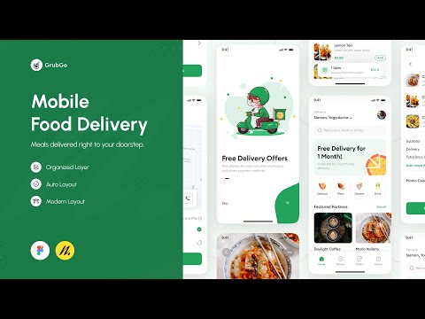 Design Food App Delivery in Figma - UI Speed Design | Week - 11