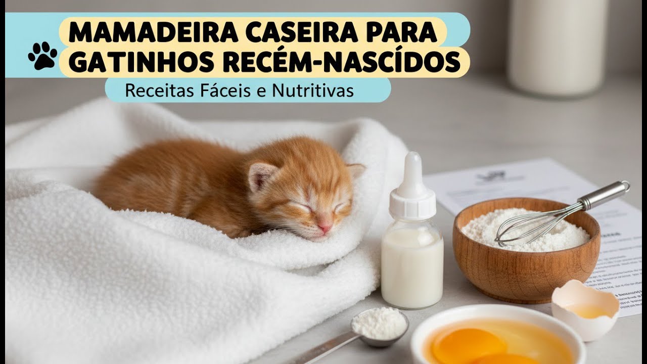 Leite CASEIRO para gatinho filhote recém nascidos (3 receitas) - Gatil Hauser