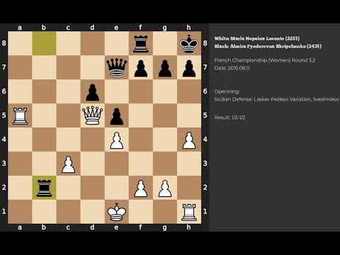 Maria Nepeina Leconte - Almira Fyodorovna Skripchenko | Sicilian Defense | 2015