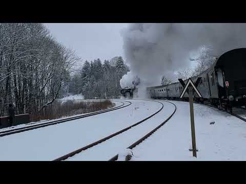 Ausfahrt 01 102 uns 01 159 nach Wasserfassen in Günzach im Allgäu am 26.02.23
