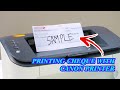 How to Print Cheque with Canon Printer