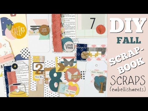 DIY (Fall) Embellishments | using SCRAPS!