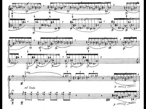 George Aperghis - Rascha for Viola and Saxophone (2006) [Score-Video]