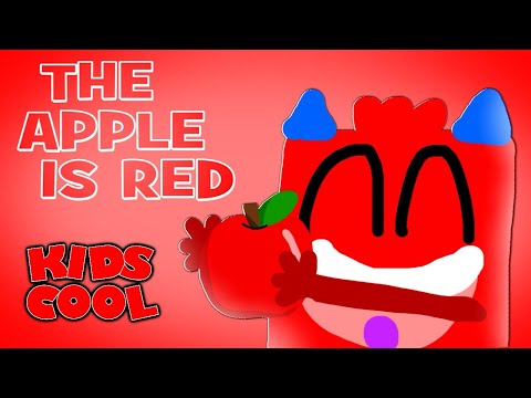 The Apple is Red | Learn Colours, Preshcool Kids Songs