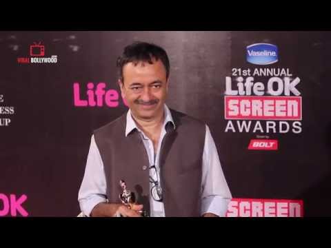 Rajkumar Hirani at Life Ok Screen Awards 2015 | Best Dialogue Award for Pk