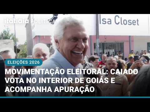 RONALDO CAIADO VOTA EM NOVA CRIXÁS E ACOMPANHA ALIADOS NO DIA DA ELEIÇÃO