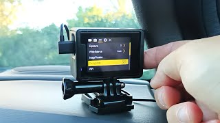 How to use an old action camera as a car dash camera? SJCAM SJ4000 Action Camera Driving Mode Video.