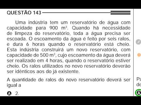 Questão 143 de matemática do Enem 2013