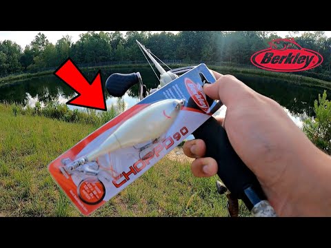 Trying The BERKLEY CHOPPO "BONE" COLOR in a SECRET LAKE! Catching LARGEMOUTH BASS in RICHMOND VA!
