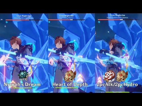 *NEW ARTIFACT* Nymph's Dream vs Other Hydro Artifacts Set (RAW DAMAGE COMPARISON).