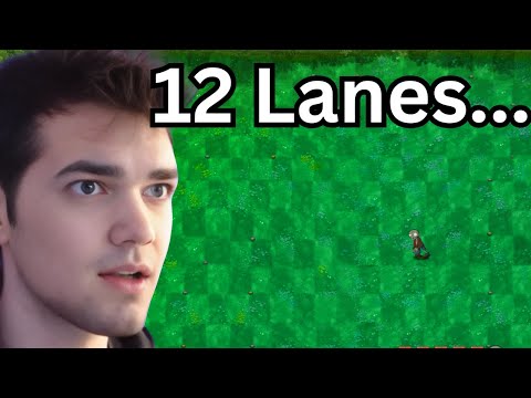 PVZ Fusion but There's 12 Lanes