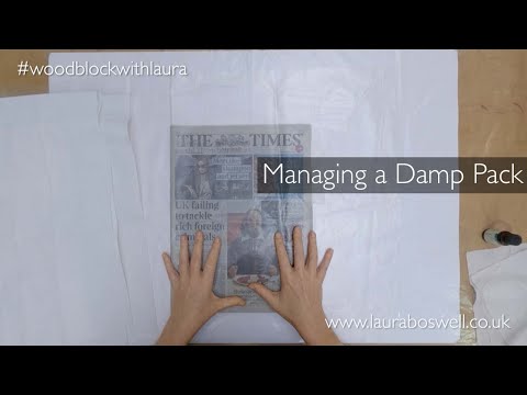 Japanese Woodblock With Laura Episode 18 - Managing a Damp Pack for Japanese Woodblock Printing