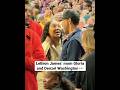 LeBron James’ Mom And Denzel Washington Have Secret Conversation Courtside At Lakers-Nuggets 👀