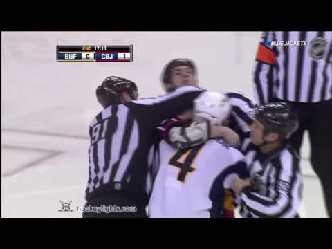 Steve Montador vs Jared Boll Feb 6, 2010