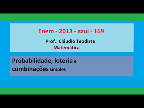 Probabilidade - Enem - 2013 - azul - 169