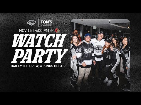 LA Kings at Ottawa Senators | LA Kings LIVE! at Tom's Watch Bar | 11.15.25