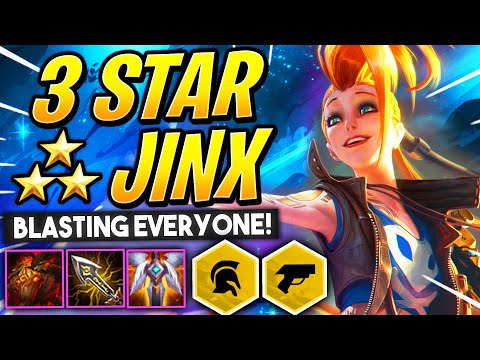 3 STAR JINX ⭐⭐⭐ GOES PEW PEW - VANGUARD BLASTERS! | TFT Guide | Teamfight Tactics Set 3 Galaxies