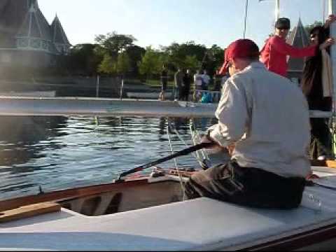 Tacking - How to Tack MC Scow - JohnB- TwinCities Sailing