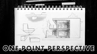 Mimarlıkta TEK NOKTALI PERSPEKTİF ÇİZİMİN Temel Kuralları - Kutu Çiziminden Ev Çizimine