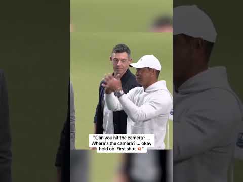 Tiger Woods is a magician with a golf club 🪄 (via tglgolfleague/TT)