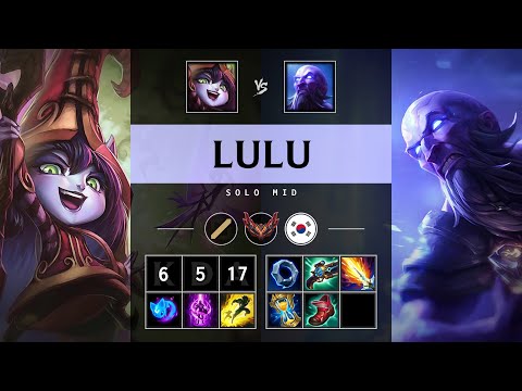 Lulu Mid vs Ryze: Triple Kill, Killing spree - KR Grandmaster Patch 14.23