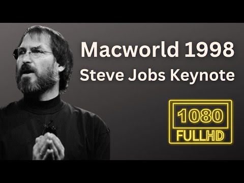 Steve Jobs Full Keynote Macworld 1998 in San Francisco - Enhanced Audio 1080p