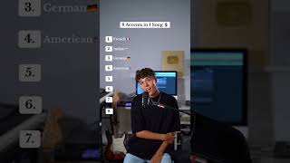 8 Accents in 1 Song!