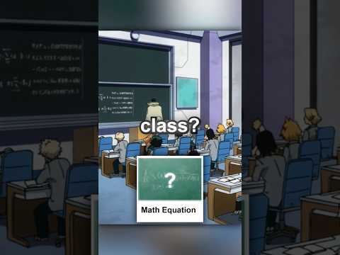Class 1-A vs Ectoplasm's math problem #mha