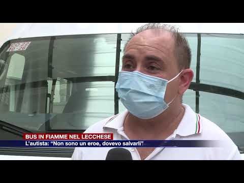 Etg - Autobus in fiamme. L'autista Mascetti: "Non sono un eroe"