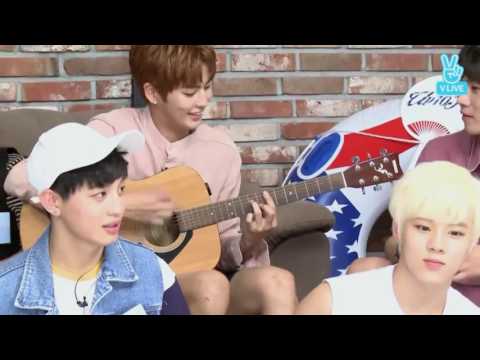 160804 UP10TION V APP - Kogyeol Playing Guitar × Members Singing LIVE