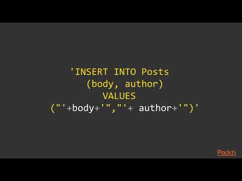 Securing Applications in Node js SQL Injection in Action |packtpub com