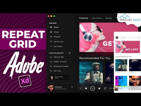 How to Use Repeat Grid in Adobe XD Preview | UI UX Design Course