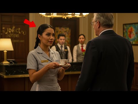 EN LA RECEPCIÓN, NADIE ENTENDÍA AL MILLONARIO ALEMÁN.. HASTA QUE LA LIMPIADORA OFRECIÓ TÉ EN ALEMÁN