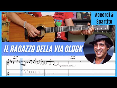 Il Ragazzo della Via Gluck | Celentano | Tutorial Chitarra | Accordi | Canzoni Facili