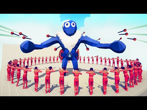 100X BLOWDARTER VS EVERY UNIT - CIRCLE #7 | TABS - Totally Accurate Battle Simulator