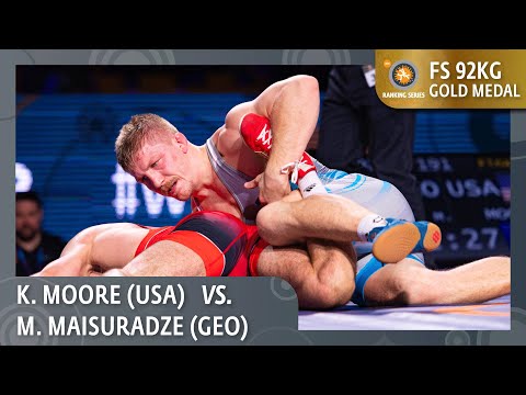 Gold Medal • FS 92Kg • Miriani MAISURADZE (GEO) vs. Kollin Raymond MOORE (USA)